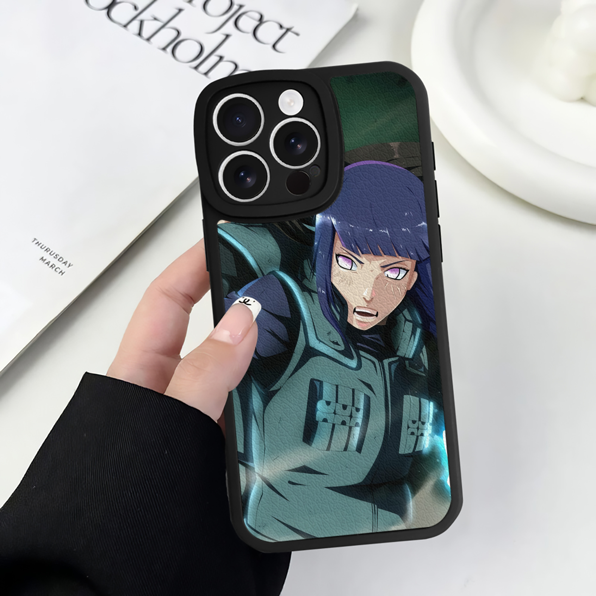 （画像用） NARUTO -ナルト- NARUTO -ナルト- 疾風伝 【iPhone 16シリーズ対応】シリコンスマホケース（レザー調） 材質：シリコン